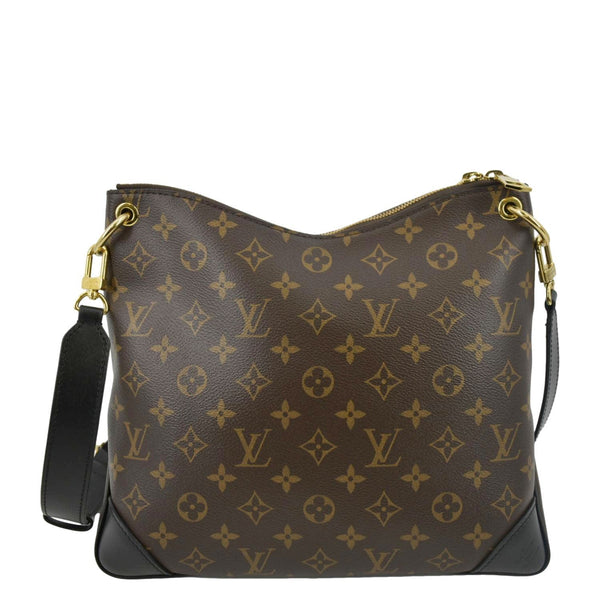 LOUIS VUITTON Odeon NM Monogram Canvas Shoulder Bag Brown