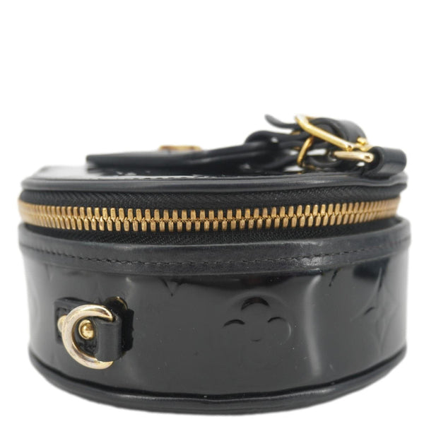 LOUIS VUITTON Boite Chapeau Souple Mini Monogram Vernis Shoulder Bag Black