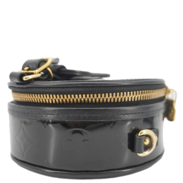 LOUIS VUITTON Boite Chapeau Souple Mini Monogram Vernis Shoulder Bag Black