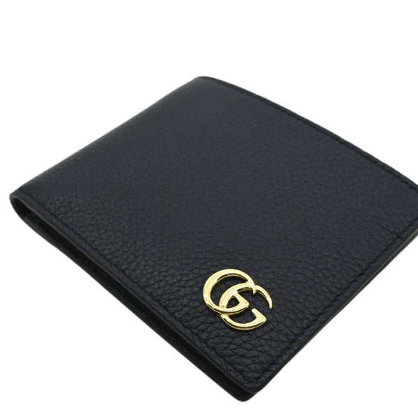 GUCCI Bi-Fold Leather Wallet Navy Blue 428726