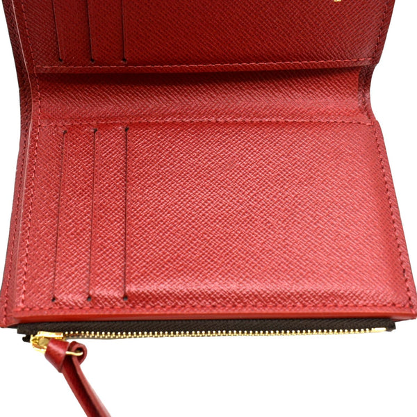 LOUIS VUITTON Victorine Damier Ebene Wallet Brown