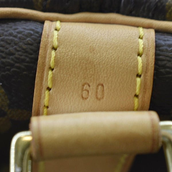 LOUIS VUITTON Keepall 60 Monogram Canvas Travel Bag Brown