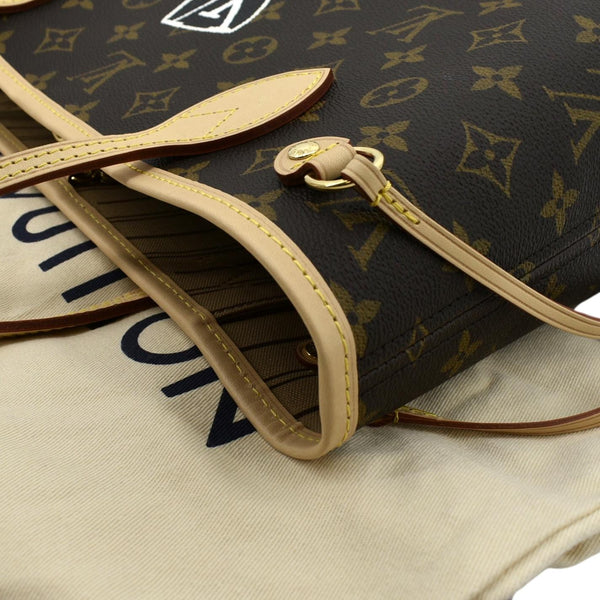 LOUIS VUITTON LV Heritage Neverfull PM Monogram Canvas Tote Bag Brown