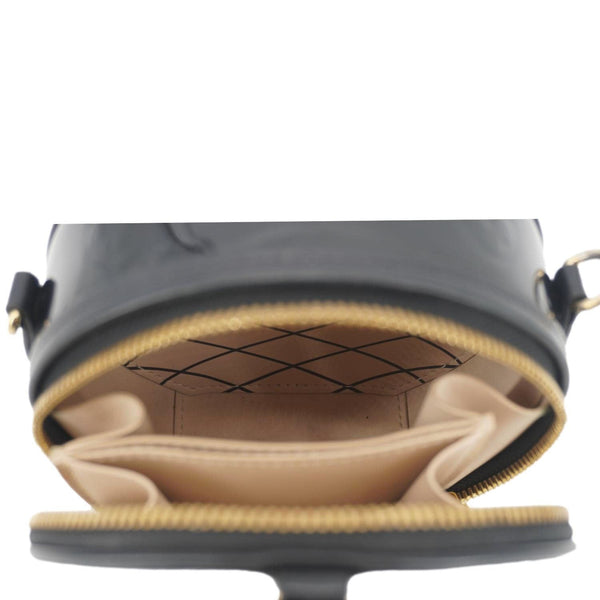 LOUIS VUITTON Boite Chapeau Souple Mini Monogram Vernis Shoulder Bag Black