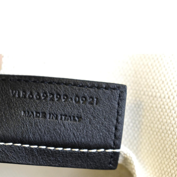 Yves Saint Laurent Rive Gauche Linen Bucket Bag White - Number