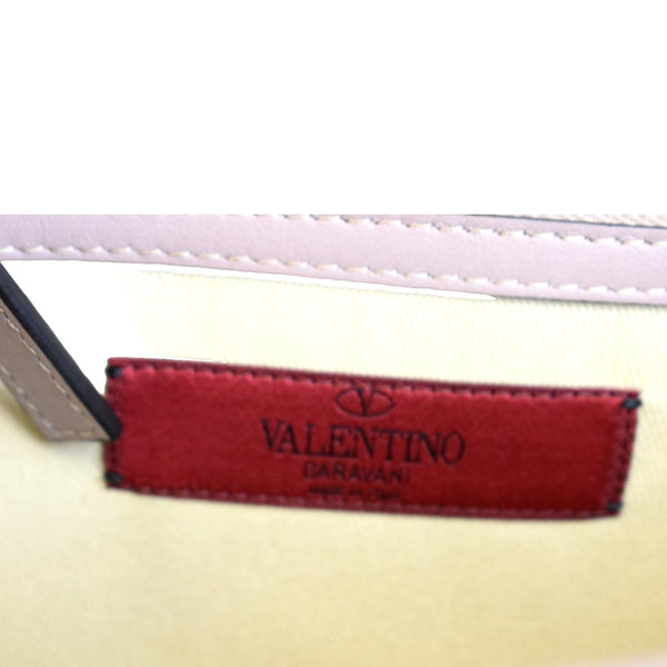 VALENTINO Glam Lock Rockstud Flap Medium Leather Crossbody Bag Nude