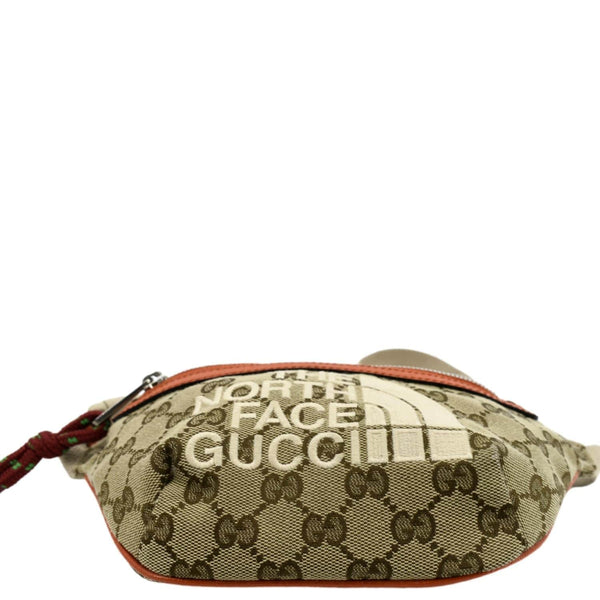 GUCCI X North Face Canvas Waist Belt Bag Beige 650299