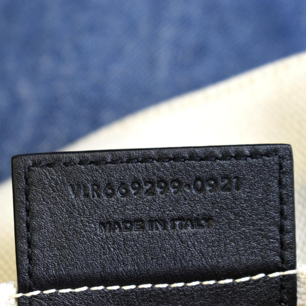 Yves Saint Laurent Rive Gauche Linen Bucket Bag White - Made in Italy