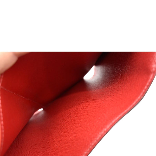 LOUIS VUITTON Victorine Damier Ebene Wallet Brown