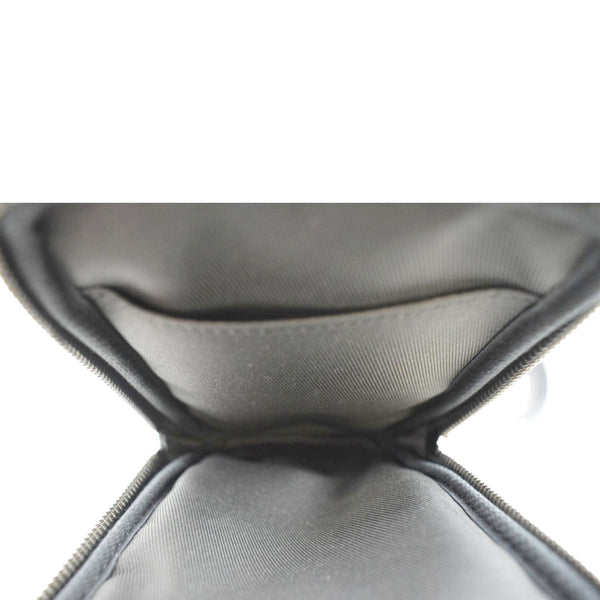 LOUIS VUITTON Double Monogram Eclipse Phone Pouch Black