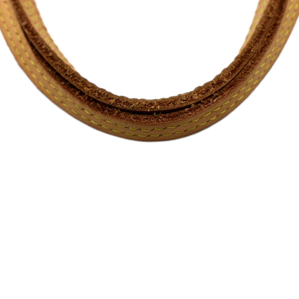 LOUIS VUITTON Neverfull MM Monogram Canvas Tote Bag Brown/Red