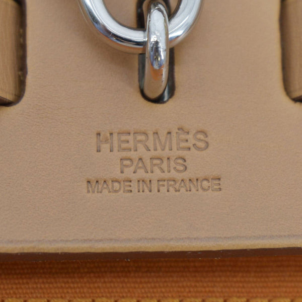 HERMES Herbag Canvas Tote Bag - Bold Orange Elegance