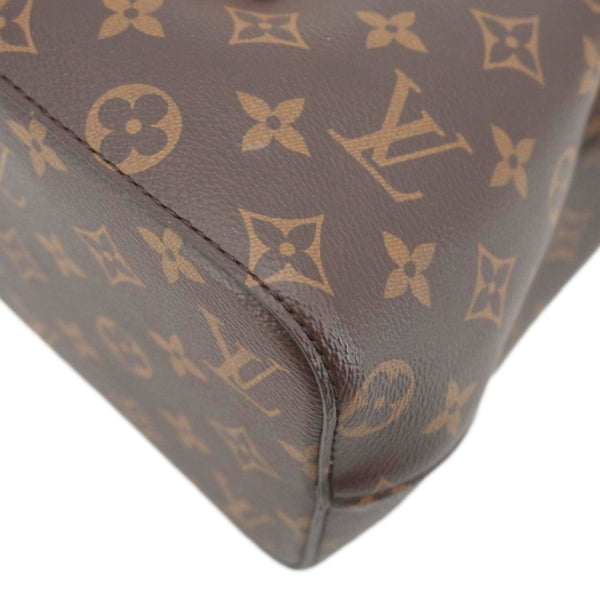 LOUIS VUITTON Neonoe BB Monogram Shearling Cozygram Shoulder Bag Brown