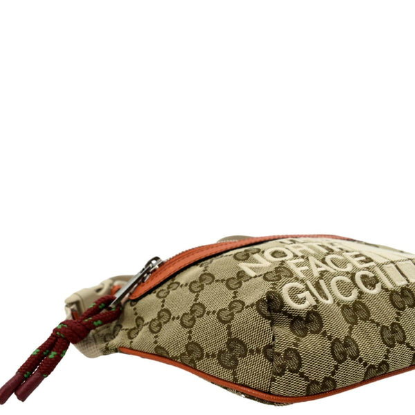 GUCCI X North Face Canvas Waist Belt Bag Beige 650299