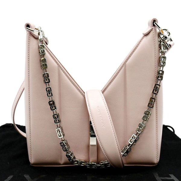 GIVENCHY Mini Cut Out Leather Shoulder Bag Pink