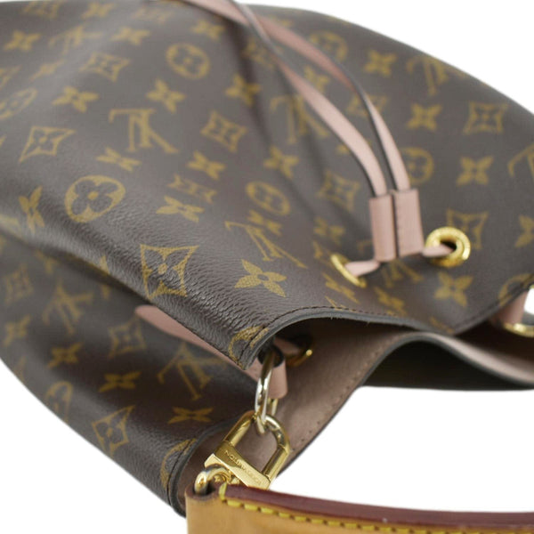 LOUIS VUITTON Neonoe Monogram Canvas Hobo Bag Rose Ballerine