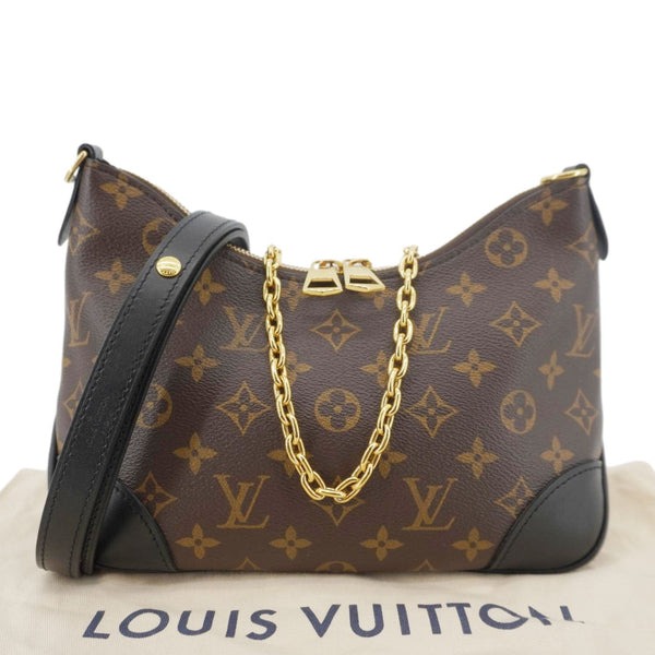 LOUIS VUITTON Boulogne Monogram Canvas Shoulder Bag Brown