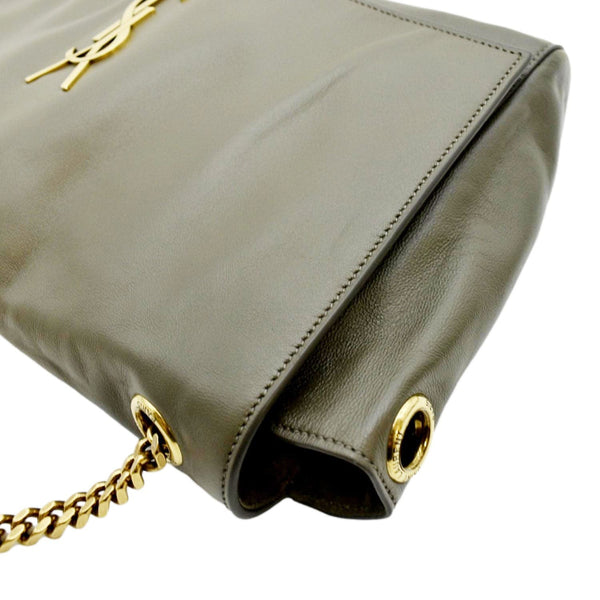 YVES SAINT LAURENT Kate Reversible Leather Crossbody Bag Green