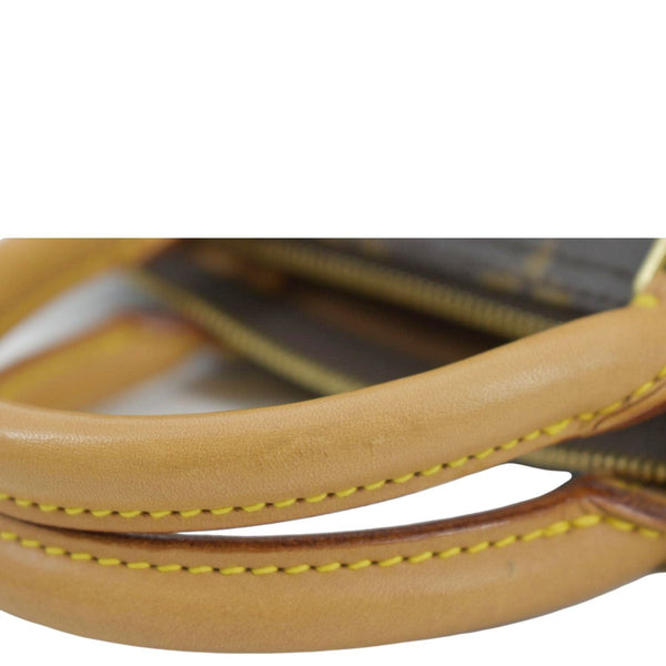 LOUIS VUITTON Speedy 30 Monogram Canvas Satchel Bag Brown