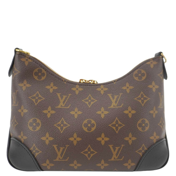 LOUIS VUITTON Boulogne Monogram Canvas Shoulder Bag Brown
