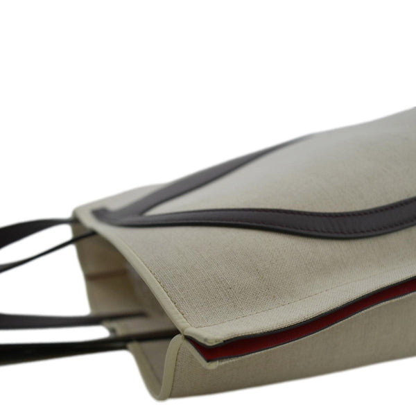 VALENTINO Garavani Strandtasche Mit Vlogo In Canvas Shopping Tote Bag Chocolate