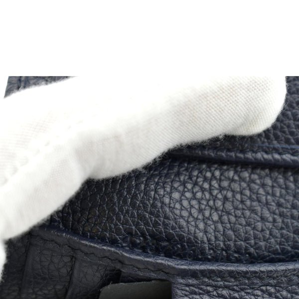 GUCCI Bi-Fold Leather Wallet Navy Blue 428726