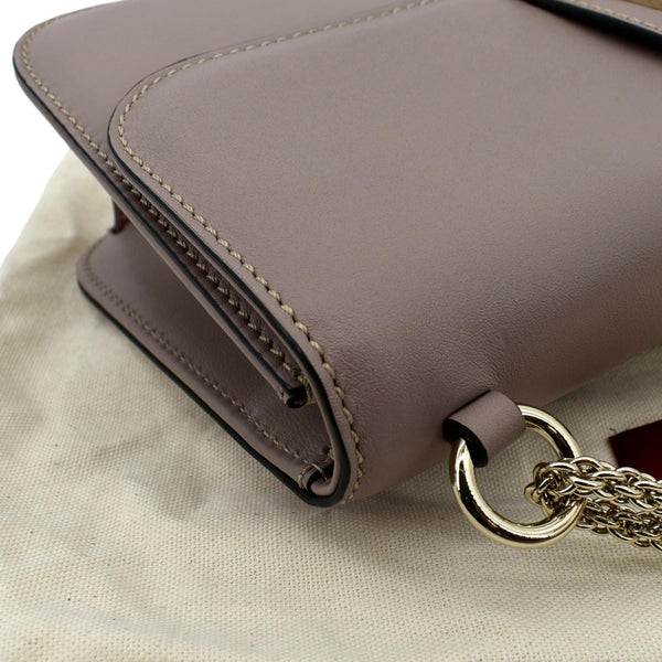 VALENTINO Glam Lock Rockstud Flap Medium Leather Crossbody Bag Nude