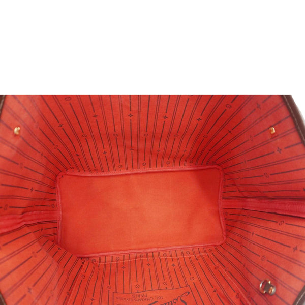 LOUIS VUITTON Neverfull GM Damier Ebene Tote Bag Brown