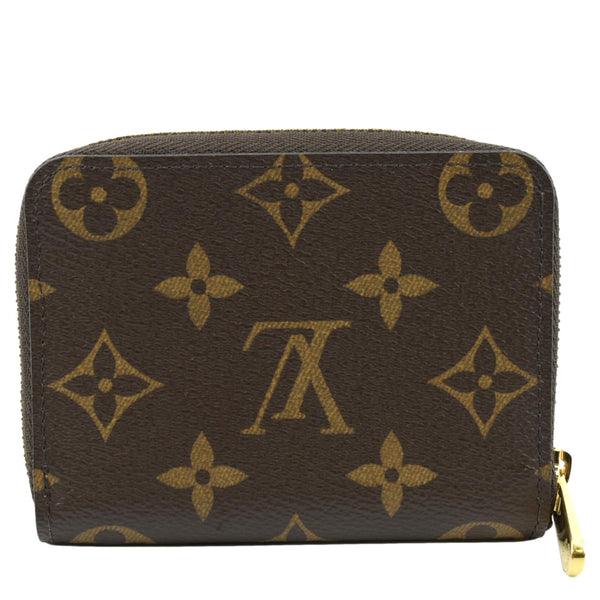 LOUIS VUITTON Monogram Canvas Zippy Coin Purse Brown