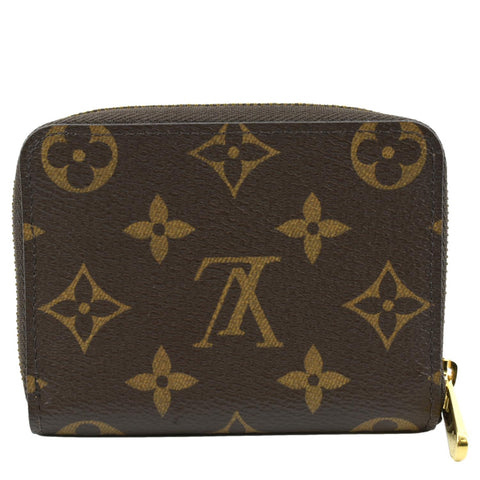LOUIS VUITTON Monogram Canvas Zippy Coin Purse Brown