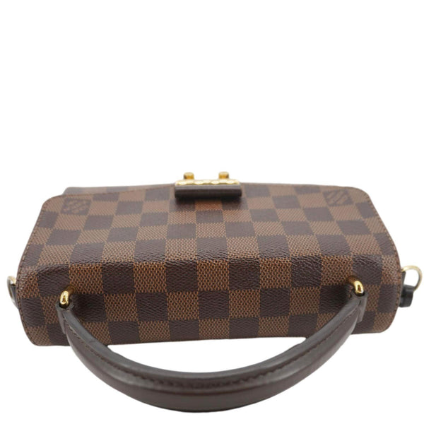 LOUIS VUITTON Croisette Damier Ebene Crossbody Bag Brown