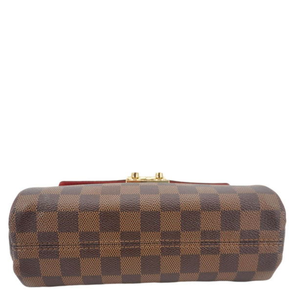 LOUIS VUITTON Croisette Damier Ebene Crossbody Bag Brown