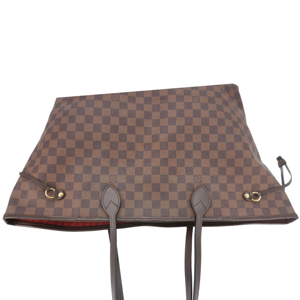 LOUIS VUITTON Neverfull GM Damier Ebene Tote Bag Brown