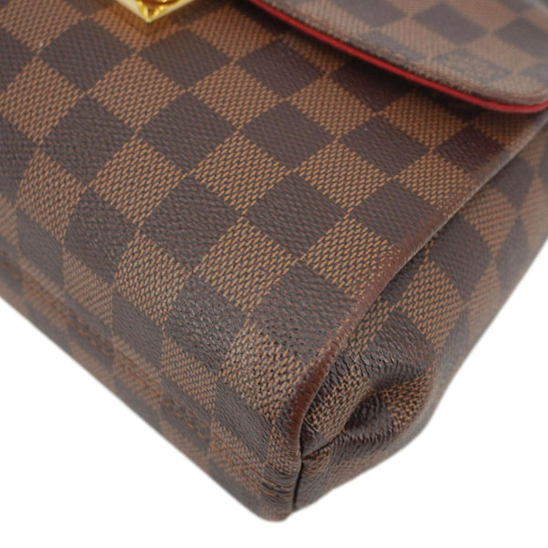 LOUIS VUITTON Croisette Damier Ebene Crossbody Bag Brown