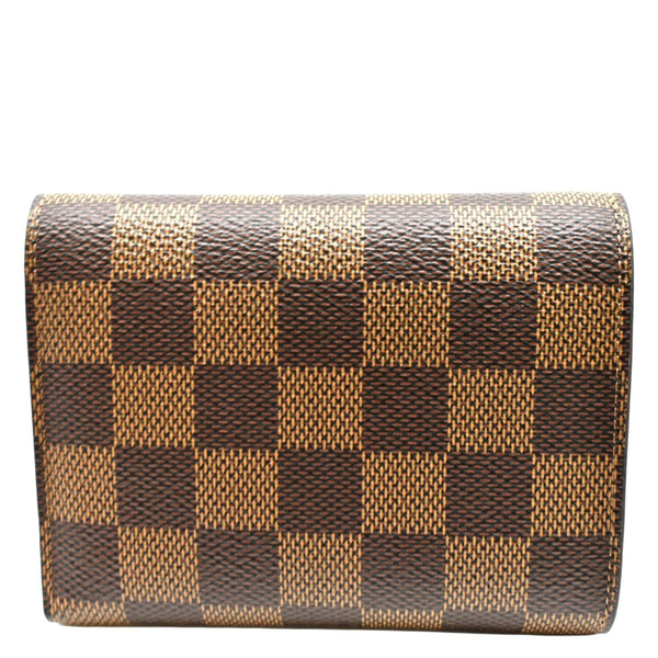 LOUIS VUITTON Victorine Damier Ebene Wallet Brown