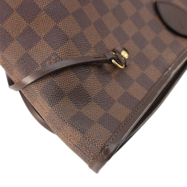 LOUIS VUITTON Neverfull GM Damier Ebene Tote Bag Brown