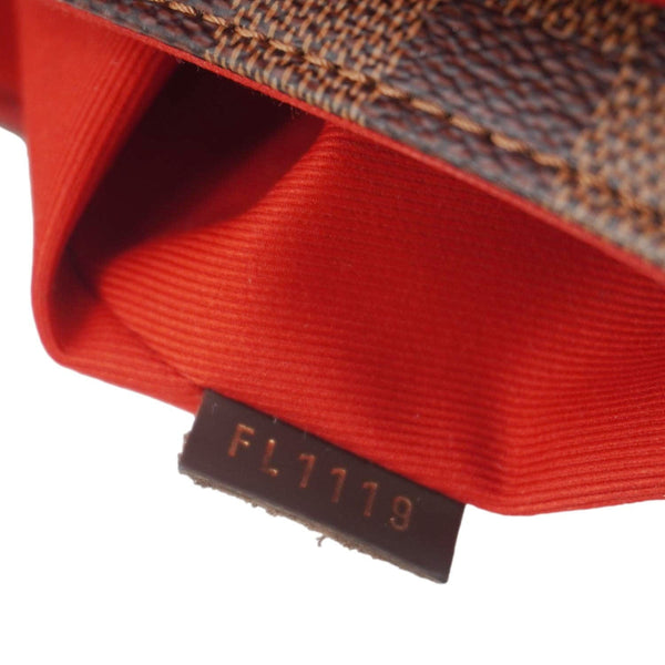 LOUIS VUITTON Croisette Damier Ebene Crossbody Bag Brown