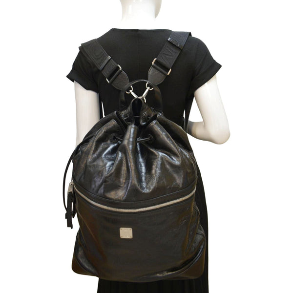 MCM Timeless Leather Backpack Bag Black