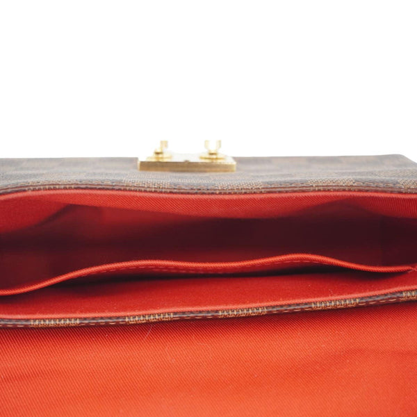 LOUIS VUITTON Croisette Damier Ebene Crossbody Bag Brown