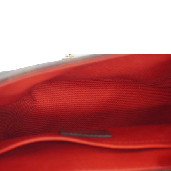 LOUIS VUITTON Croisette Damier Ebene Crossbody Bag Brown