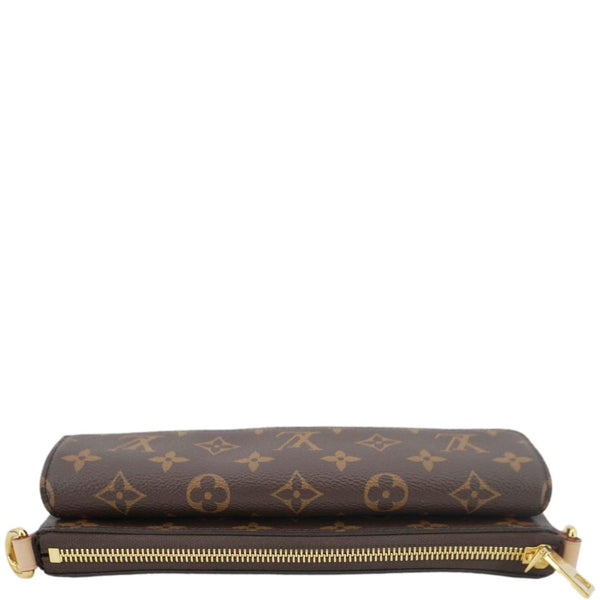 LOUIS VUITTON Vivacite Monogram Canvas Crossbody Bag Brown