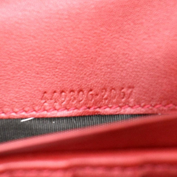 GUCCI Microguccissima GG Leather Long Wallet 449396 Red