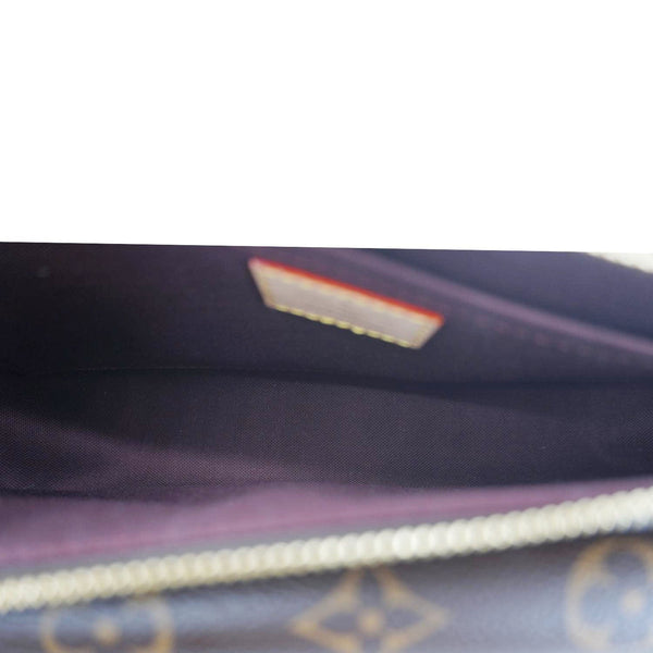 LOUIS VUITTON Vivacite Monogram Canvas Crossbody Bag Brown