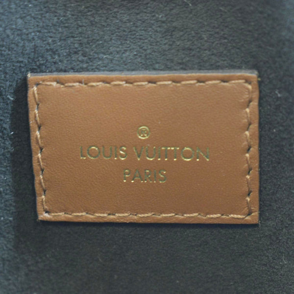 LOUIS VUITTON V Tote Monogram Canvas Leather Shoulder Bag Black