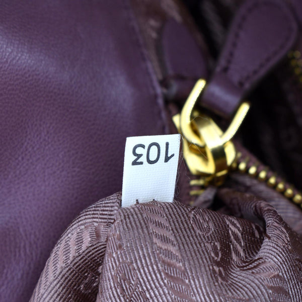 Prada Tessuto Origami Pleated Ruffled Nylon Tote Bag - Tag