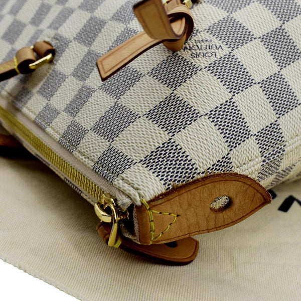 LOUIS VUITTON Iena MM Damier Azur Shoulder Bag White