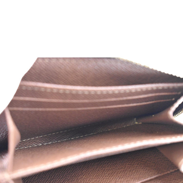 LOUIS VUITTON Monogram Canvas Zippy Coin Purse Brown