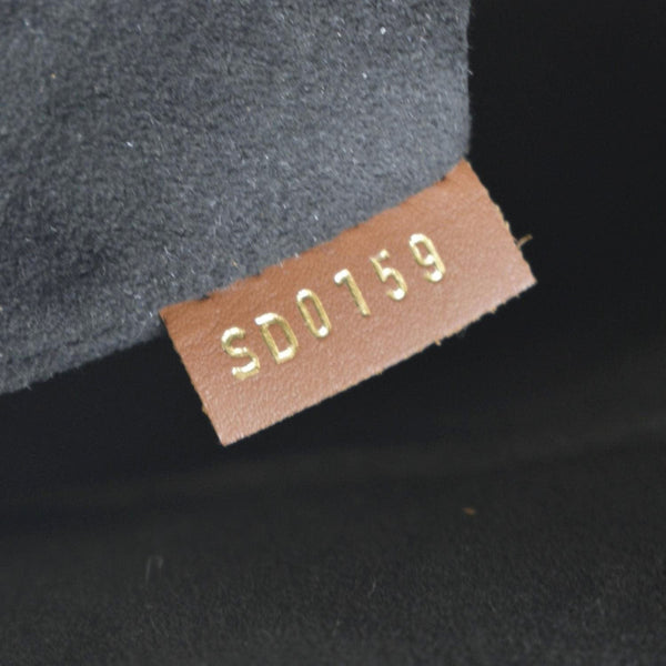 LOUIS VUITTON V Tote Monogram Canvas Leather Shoulder Bag Black