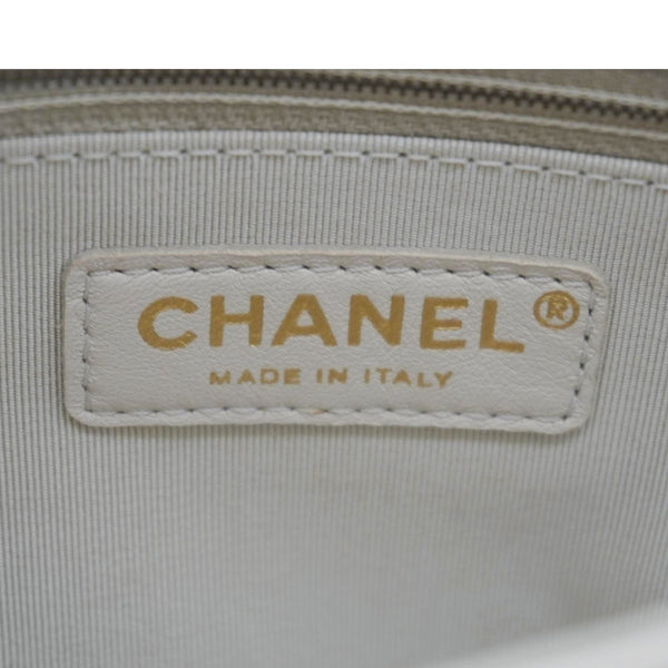 CHANEL Citizen Chic Flap Medium Quilted Leather Crossbody Bag White