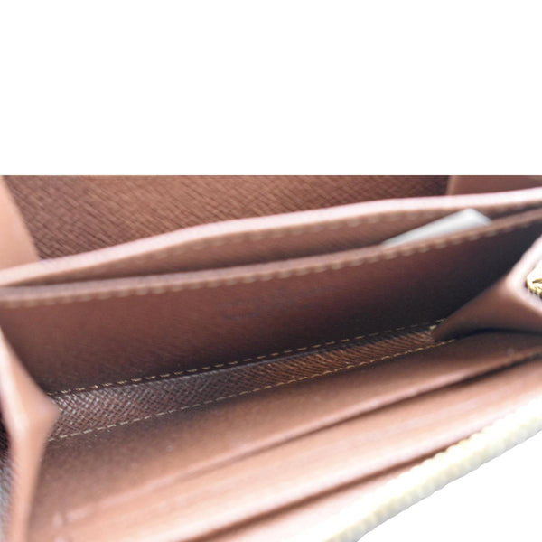 LOUIS VUITTON Monogram Canvas Zippy Coin Purse Brown